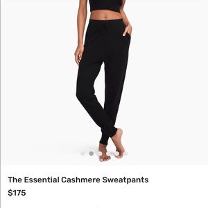 Naadam The Essential Cashmere Sweatpants Black sz 1x New With Tags